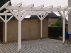 Pergola in weiß 