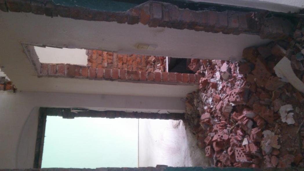 Wanddurchbruch für eine Tür