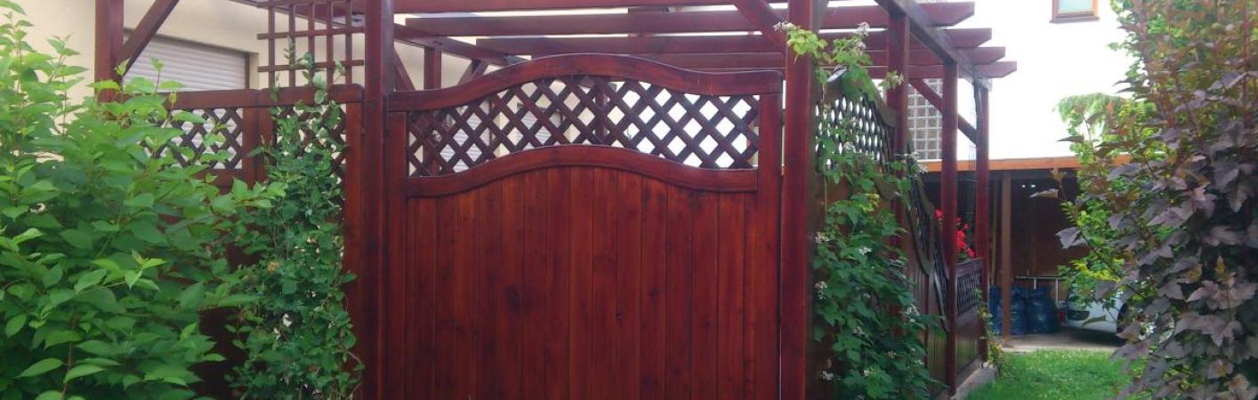 Holz-Sichtschutz für Terrasse 